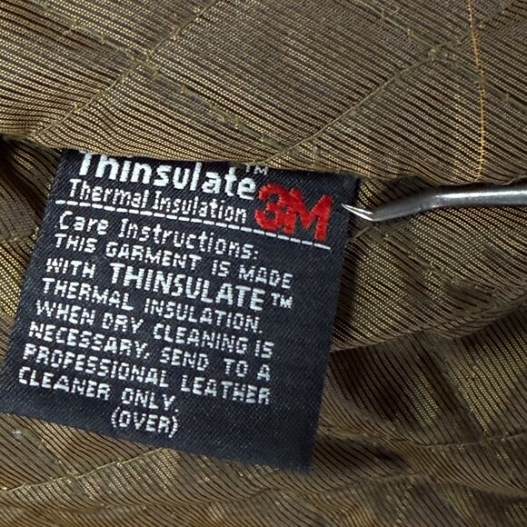 Vintage Wilsons Leather Black Jacket Full Zip Front Quilted Liner Size S - Picture 14 of 14